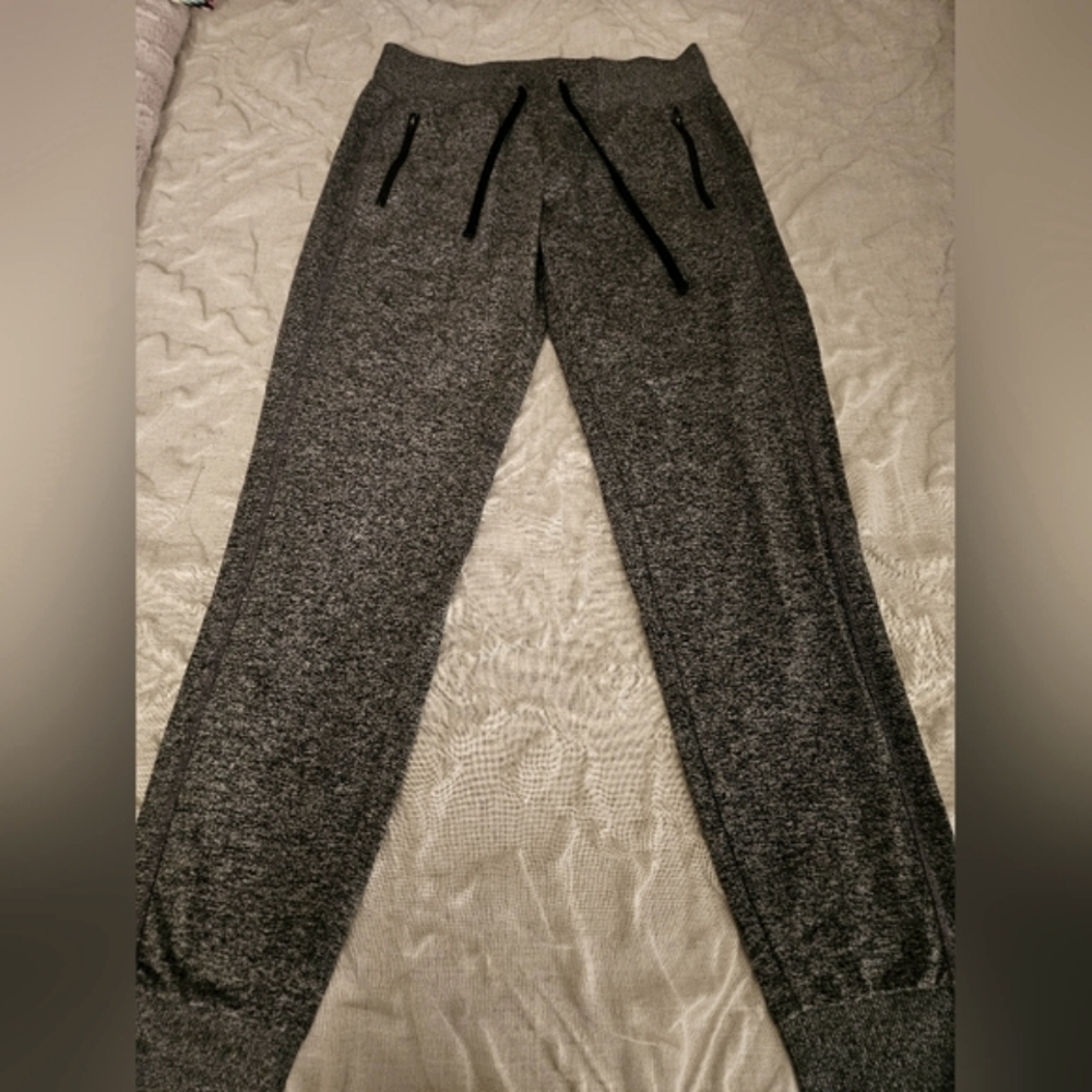 Zella Dark Heather Gray Jogger Style Leggings Small